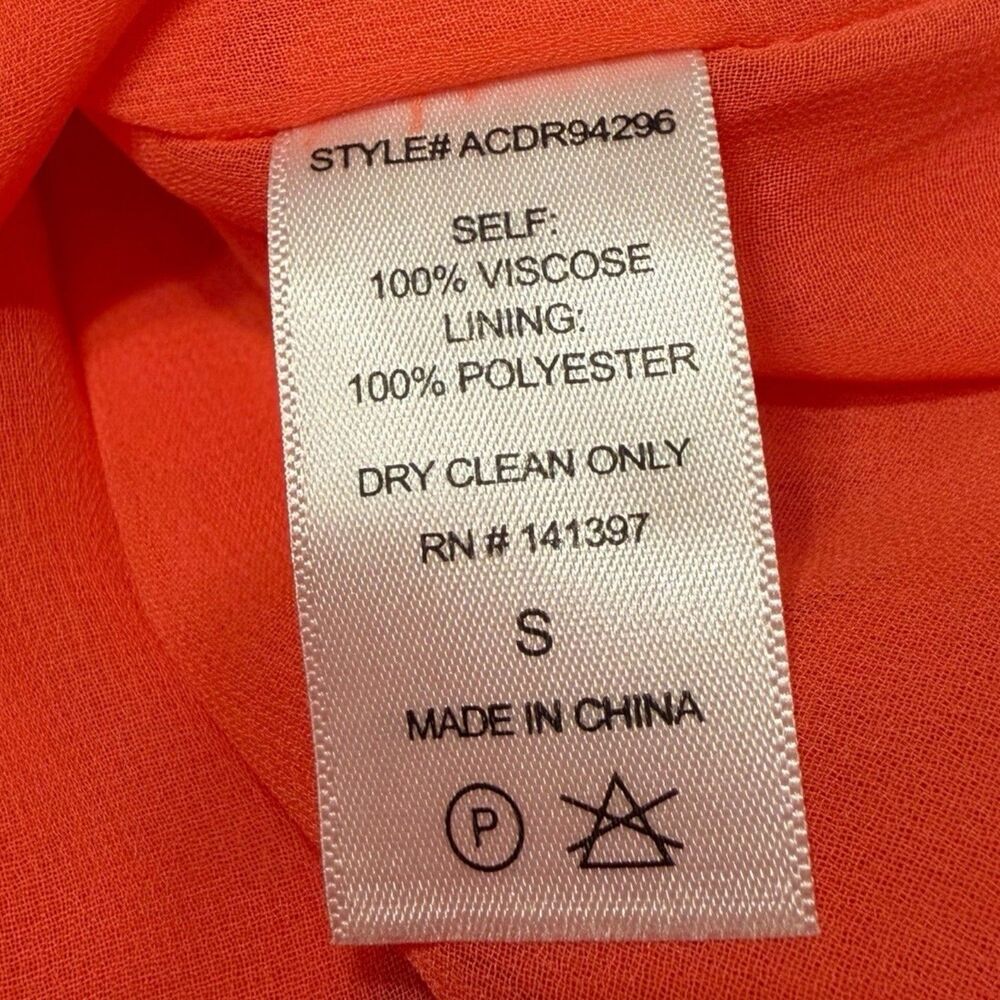 Maxi Faux Wrap Dress Size Small ASTR The Label Coral V Neck Summer Dress 🌴 - Picture 8 of 16
